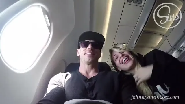 SinsLife Crazy Couple Public Sex Blow Job on an Airplane!